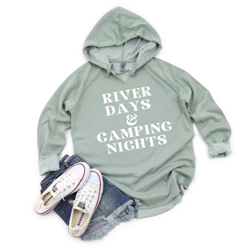 River Days and Camping Nights - Lightweight Hoodie