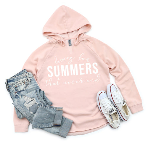 Living for Summers that Never End - Lightweight Hoodie